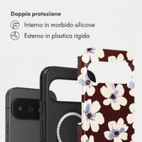 Selencia Cover posteriore Vivid con MagSafe Google Pixel 11 Pro - Choco Flower Pop