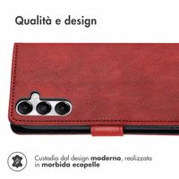 imoshion Cover a libro di Lusso Samsung Galaxy A17 (5G) / (4G) - Rosso
