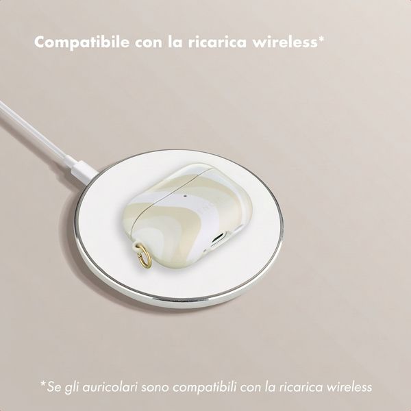 Selencia Cover Vivid  Apple Airpods Pro 3 - Desert Waves Beige