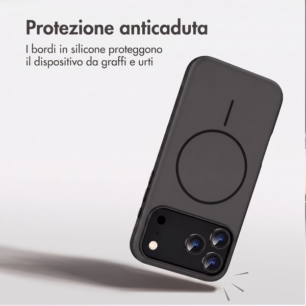 imoshion Cover posteriore Color con Thin MagSafe Ring Apple iPhone 18 Pro / 17 Pro - Nero
