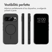 imoshion Cover posteriore Color con Thin MagSafe Ring Google Pixel 11 / 11 Pro / 10 / 10 Pro - Nero