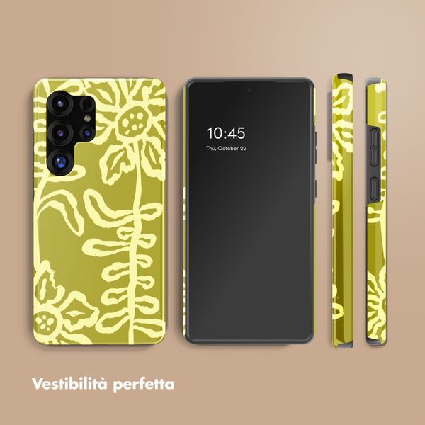 Selencia Cover posteriore Vivid con MagSafe Samsung Galaxy S25 Ultra - Chalky Bloom