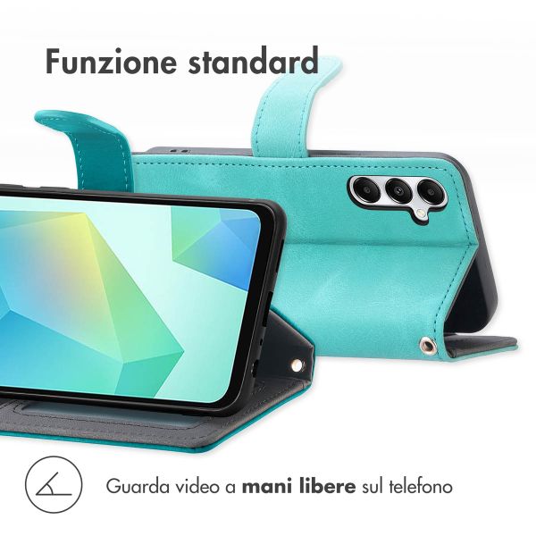 imoshion Cover a libro con Cordino Samsung Galaxy A26 - Turchese