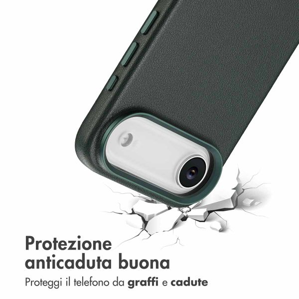 Accezz Cover in Pelle con MagSafe Apple iPhone Air - Cedar Green