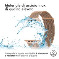 imoshion Cinturino milanese magnetico Apple Watch | 38/40/41/42 mm - Taglia M - Oro rosa