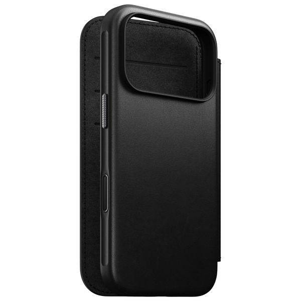Nomad Cover a libro in pelle moderna Apple iPhone 18 Pro / 17 Pro - Black