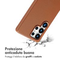 Accezz Cover in Pelle con MagSafe Samsung Galaxy S25 Ultra - Sienna Brown