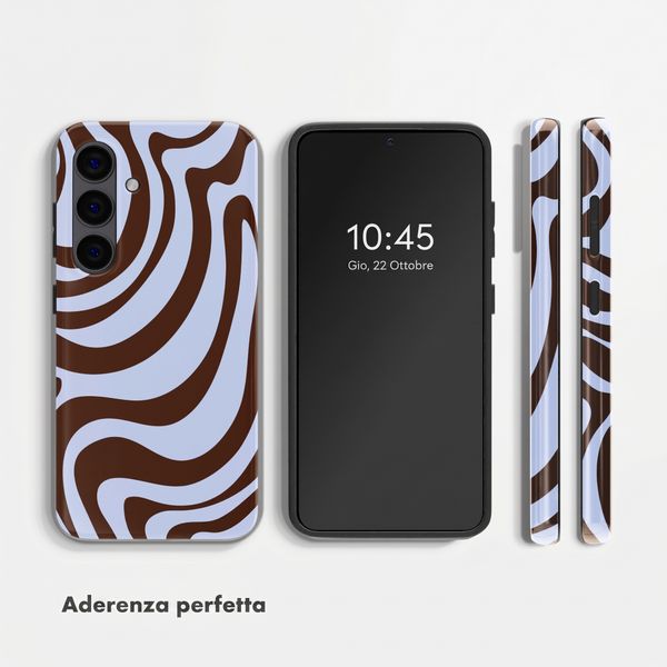 Selencia Cover Posteriore Vivid Samsung Galaxy S24 - Dream Swirl Chocolate