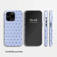 Selencia Cover Posteriore Vivid Apple iPhone 15 Pro - Happy Dots Digital Sky