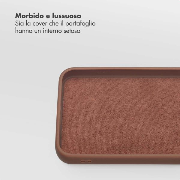 Selencia Libreria rimovibile Olyn con MagSafe Samsung Galaxy A56 - Marrone