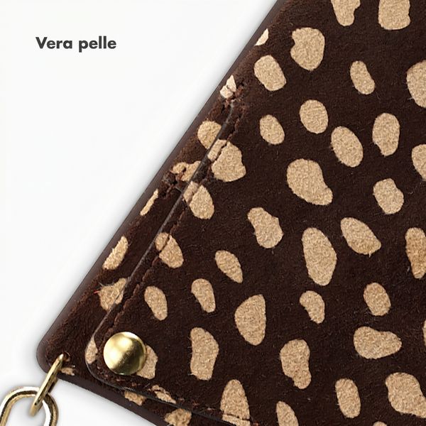 Selencia Nova cover posteriore in vera pelle con portacarte Samsung Galaxy S26 Ultra - Fawn Chic