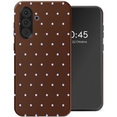 Selencia Cover Posteriore Vivid Samsung Galaxy A36 / A56 - Happy Dots Chocolate