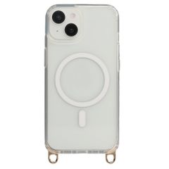 Selencia Cover posteriore Rivièra MagSafe con gancini rimovibili Apple iPhone 14 / 13 - Trasparente
