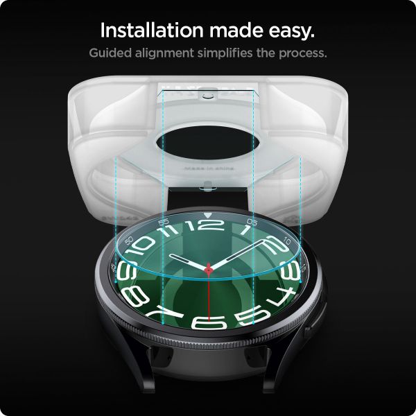 Spigen EZ FIT Glas.tR pellicola protettiva in vetro con applicatore Samsung Galaxy Watch 6 Classic - 47 mm - Trasparente