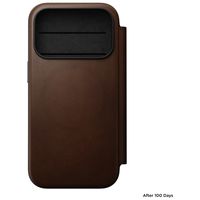 Nomad Cover a libro in pelle moderna Apple iPhone 18 Pro / 17 Pro - Brown
