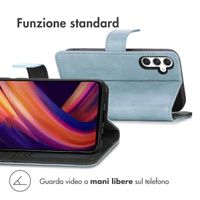 imoshion Cover a libro di Lusso Samsung Galaxy A25 (5G) - Azzurro