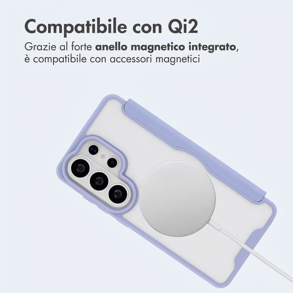 imoshion Bookcase trasparente con MagSafe Samsung Galaxy S26 Ultra - Lilla