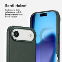 Accezz Cover in Pelle con MagSafe Apple iPhone Air - Cedar Green