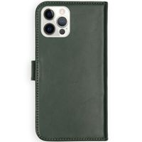Selencia Cover a libro in vera pelle Apple iPhone 12 (Pro) - Verde