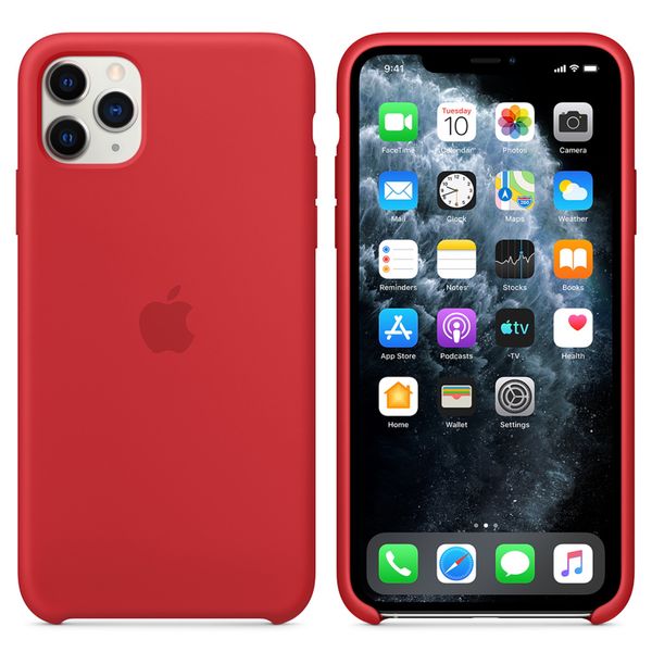 Apple Cover in Silicone Apple iPhone 11 Pro Max - (Product) Red