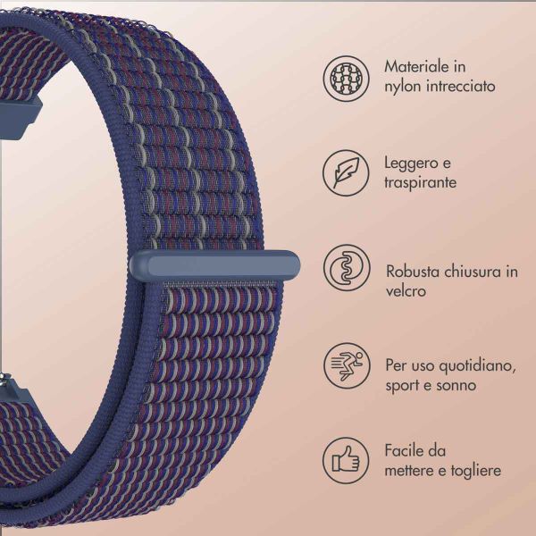 imoshion Cinturino in nylon  - Attacco universale 20 mm - Indigo