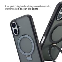 Accezz Cover con anello e supporto con MagSafe Apple iPhone 17 - Nero