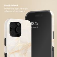 Selencia Cover posteriore Vivid con MagSafe Apple iPhone 16 Pro - Golden Beige Marble