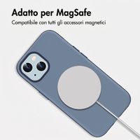 imoshion Cover posteriore Color con Thin MagSafe Ring Apple iPhone 15 - Blu scuro