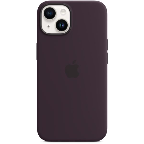 Apple Cover Posteriore in Silicone con MagSafe Apple iPhone 14 - Elderberry