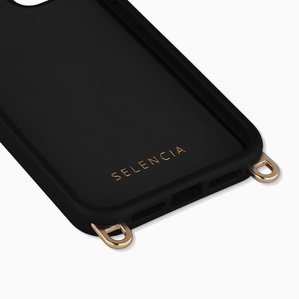 Selencia Cover posteriore Rivièra con MagSafe con ganci rimovibili Apple iPhone 11 - Velvet Black