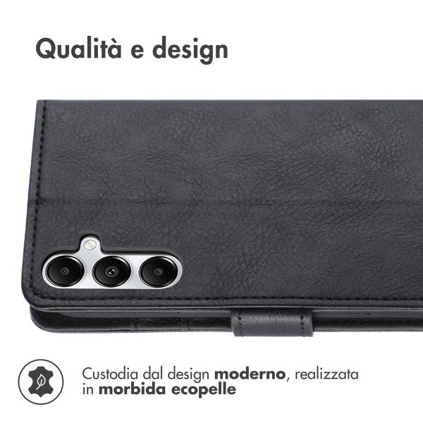 imoshion Cover a libro di Lusso Samsung Galaxy S25 / S24 - Nero