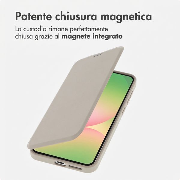 imoshion Bookcase trasparente con MagSafe Samsung Galaxy A57 (5G) - Beige