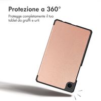 imoshion Cover a libro Trifold Samsung Galaxy Tab A11 / A9 8.7 pollici - Oro rosa