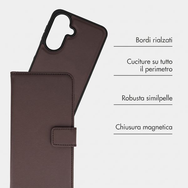 imoshion Cover a libro di lusso 2-in-1 rimovibile Samsung Galaxy A27 (5G) - Marrone