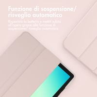 Accezz Cover a libro in silicone Smart Samsung Galaxy Tab A11 Plus / A9 Plus - Rosa