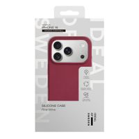 iDeal of Sweden Cover in silicone con MagSafe Apple iPhone 16 - Fine Wine