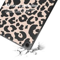 imoshion Cover Trifold Design Samsung Galaxy Tab A11 Plus - Leopard