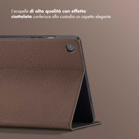 Selencia Cover Riva Samsung Galaxy Tab A9 Plus - Mocha Brown