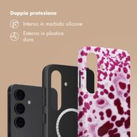 Selencia Cover posteriore Vivid con MagSafe Samsung Galaxy S24 - Cosmic Orchid