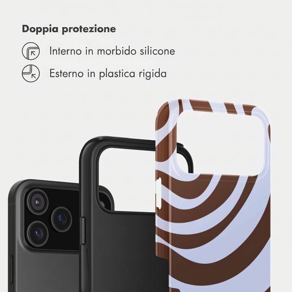 Selencia Cover Posteriore Vivid Apple iPhone 17 Pro - Dream Swirl Chocolate