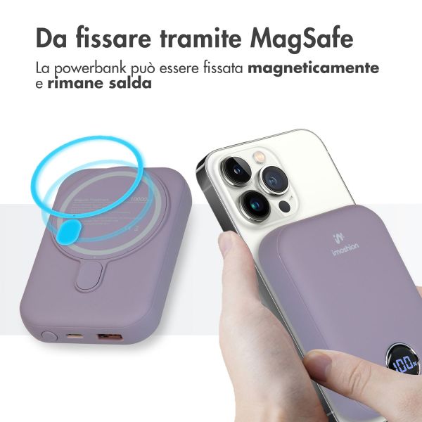 imoshion Powerbank Magnetic 10.000 mAh - Powerbank wireless - Viola