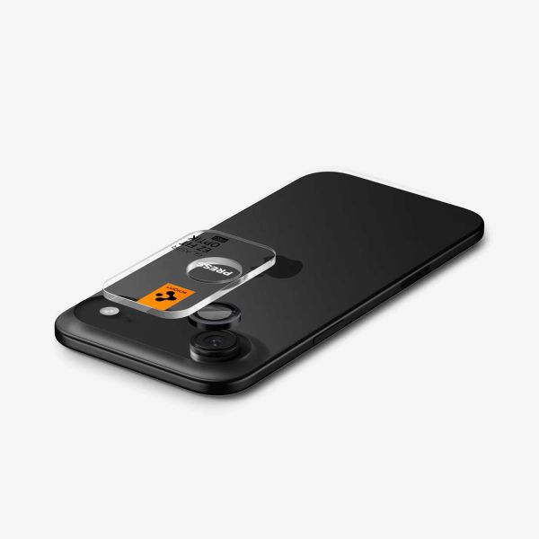 Spigen Optik Pro EZ Fit Lens Protector - Protezione lente fotocamera (confezione da 2) per Apple iPhone Air - Nero
