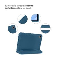 imoshion Cover Posteriore Kidsproof con Maniglia Samsung Galaxy Tab A11 / A9 8.7 pollici - Blu scuro