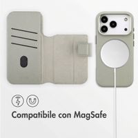 Accezz Cover in pelle 2 in 1 con MagSafe Apple iPhone 18 Pro Max / 17 Pro Max - Light Grey