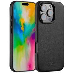 Accezz Cover in Pelle con MagSafe Apple iPhone 16 Pro - Onyx Black