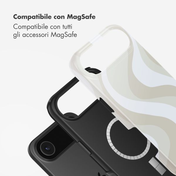Selencia Cover posteriore Vivid con MagSafe Apple iPhone Air - Desert Waves Beige