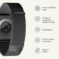 imoshion Milanees magnetisch bandje Apple Watch | 44/45/46/49 mm - Zwart