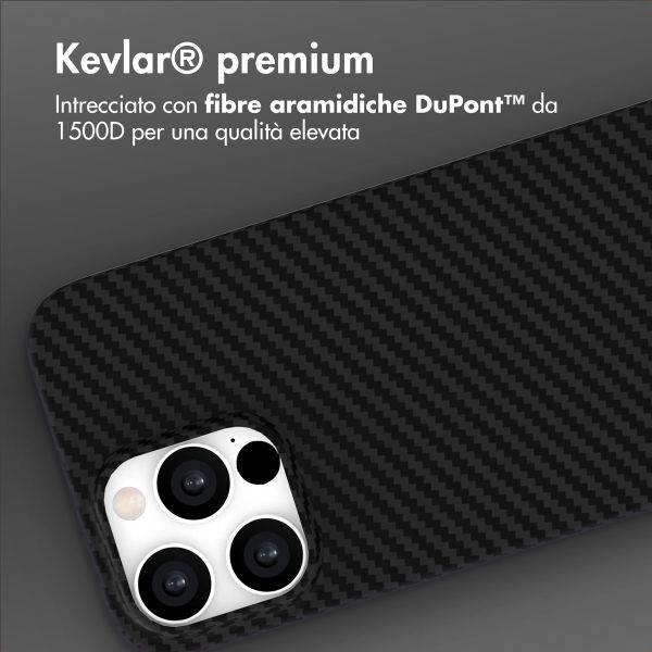Accezz Cover MagSafe Kevlar® Apple iPhone 15 Pro Max - Nero