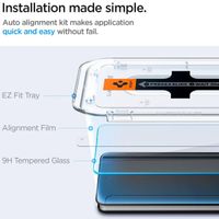Spigen Vetro temperato GLAStR EZ Fit, confezione da 2 + Applicatore Samsung Galaxy S25 / S24