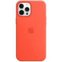 Apple Cover Posteriore in Silicone con MagSafe Apple iPhone 12 Pro Max - Electric Orange